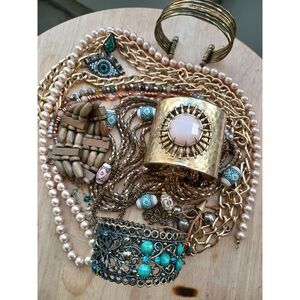 Gold and Turquoise Jewelry Set